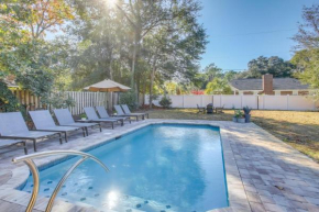 Walk to Beach Myrtle Beach Home with Saltwater Pool